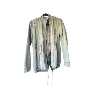 Forever 21 Green & Khaki Lightweight Utility Jacket - Size M
